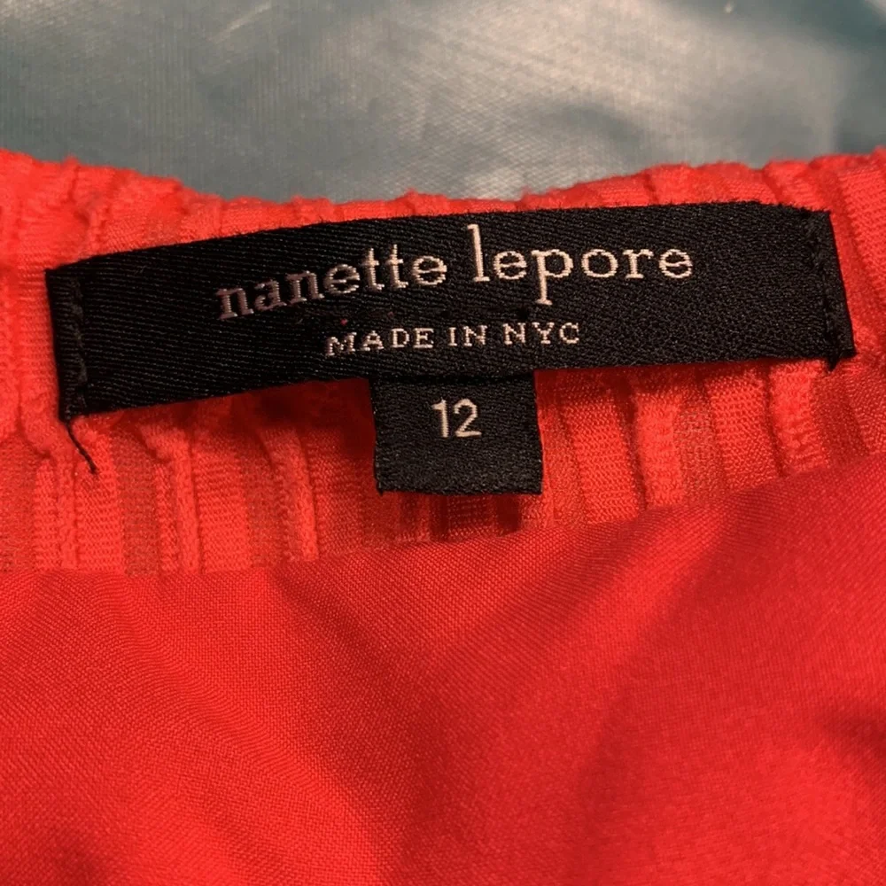 NWT Nanette Lepore Vibrant Coral 3/4 Sleeve Boat Neck Sheath Dress - Picture 8 of 11